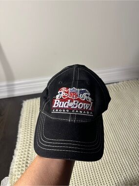 Vintage Budweiser Bud Bowl Cross Canada Baseball Cap